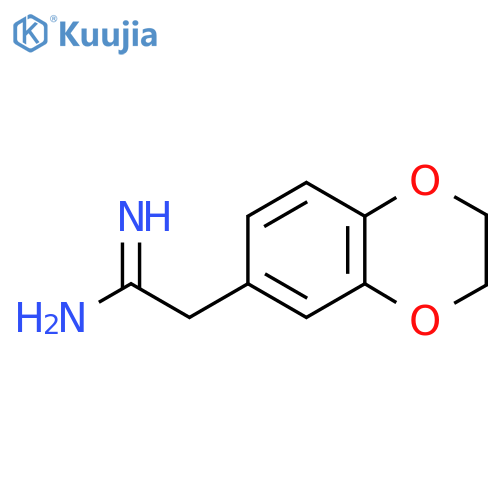 2-(2,3-dihydro-1,4-benzodioxin-6-yl)ethanimidamide structure