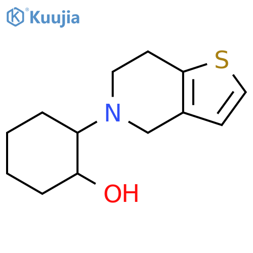 2-{4H,5H,6H,7H-thieno3,2-cpyridin-5-yl}cyclohexan-1-ol structure