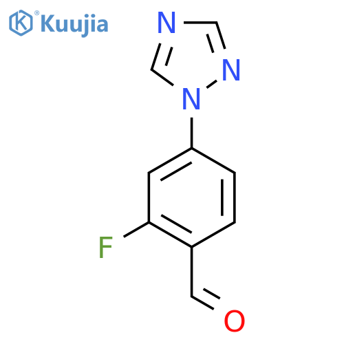 2-Fluoro-4-(1H-1,2,4-triazol-1-YL)benzaldehyde structure