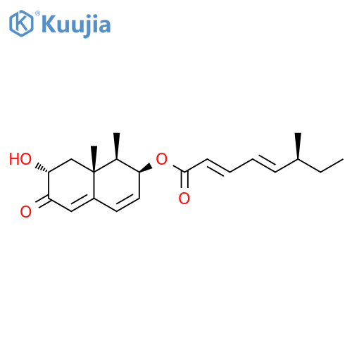 2,4-Octadienoic acid,6-methyl-,(1R,2S,7R,8aR)-1,2,6,7,8,8a-hexahydro-7-hydroxy-1,8a-dimethyl-6-oxo-2-naphthalenylester, (2E,4E,6S)- structure