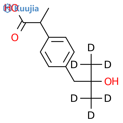 rac 2-Hydroxy Ibuprofen-d6 structure