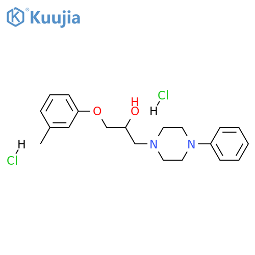 1-(3-methylphenoxy)-3-(4-phenylpiperazin-1-yl)propan-2-ol dihydrochloride structure