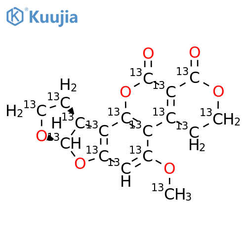 Aflatoxin G2-13C17 structure