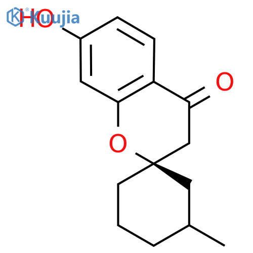 (2R)-7-Hydroxy-3'-methylspirochromene-2,1'-cyclohexan-4(3H)-one structure