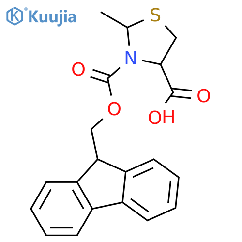 Fmoc-(4S,2RS)-2-methylthiazolidine-4-carboxylic Acid structure