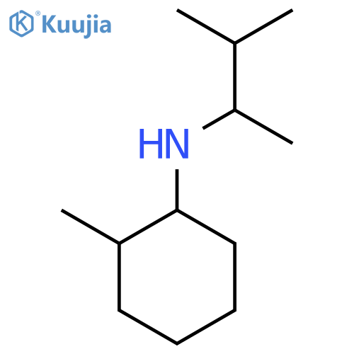 2-methyl-N-(3-methylbutan-2-yl)cyclohexan-1-amine structure