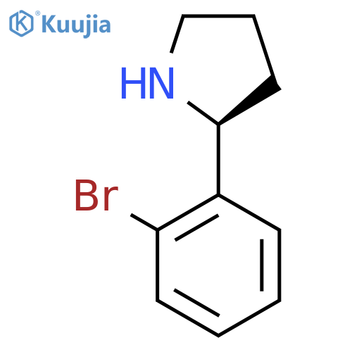 (2S)-2-(2-bromophenyl)pyrrolidine structure