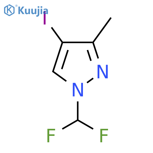 1-(difluoromethyl)-4-iodo-3-methyl-1H-pyrazole structure