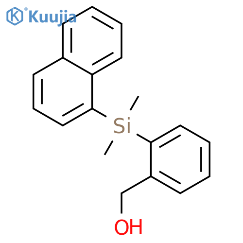 2-(Dimethyl-naphthalen-1-yl-silanyl)-phenyl-methanol structure