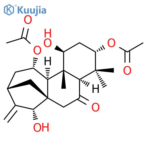 Kaur-16-en-6-one,3,11-bis(acetyloxy)-1,15-dihydroxy-, (1a,3b,11b,15b)- (9CI) structure
