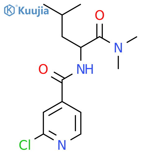 2-[(2-chloropyridin-4-yl)formamido]-N,N,4-trimethylpentanamide structure