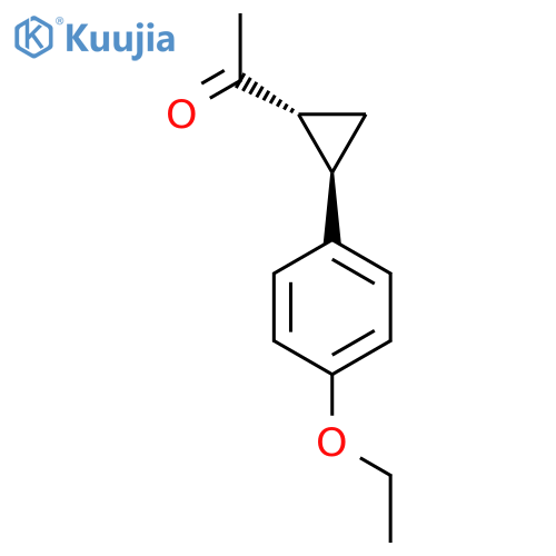 1-2-(4-ethoxyphenyl)cyclopropylethan-1-one structure