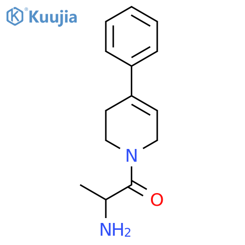 2-Amino-1-(4-phenyl-1,2,3,6-tetrahydropyridin-1-yl)propan-1-one structure