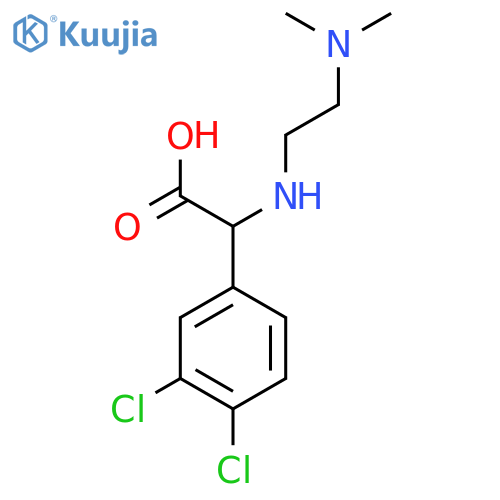 2-(3,4-dichlorophenyl)-2-{2-(dimethylamino)ethylamino}acetic acid structure