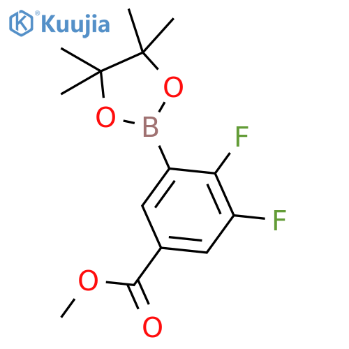 2,3-Difluoro-5-(methoxycarbonyl)phenylboronic acid, pinacol ester structure