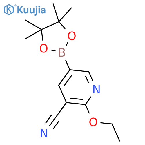 3-Cyano-2-ethoxypyridine-5-boronic acid, pinacol ester structure
