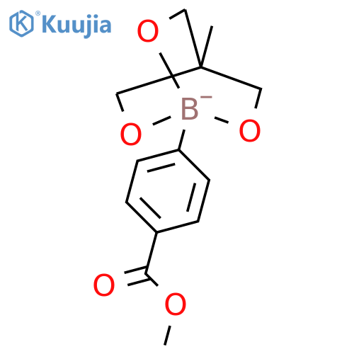 1-(4-(Methoxycarbonyl)phenyl)-4-methyl-2,6,7-trioxa-1-borabicyclo[2.2.2]octan-1-uide structure