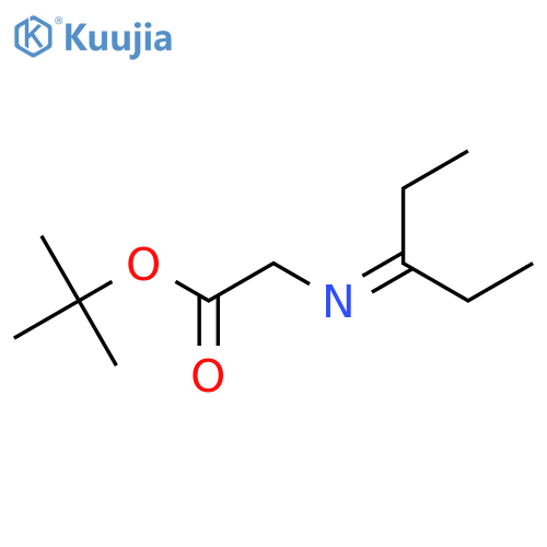tert-butyl 2-(pentan-3-ylidene)aminoacetate structure