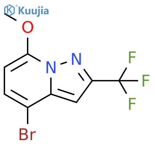 4-bromo-7-methoxy-2-(trifluoromethyl)pyrazolo1,5-apyridine structure