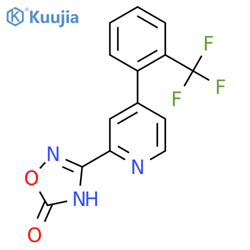 3-[4-(2-Trifluoromethylphenyl)-pyridin-2-yl]-4H-[1,2,4]oxadiazol-5-one structure