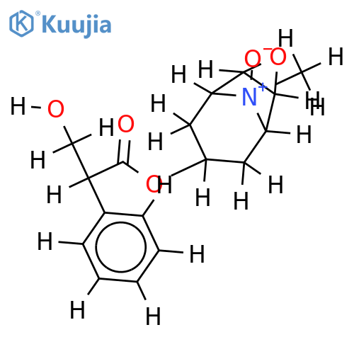 3-hydroxy-2-phenyl-propionic acid 9-methyl-9-oxy-3-oxa-9-aza-tricyclo[3.3.1.02,4]non-7-yl ester structure