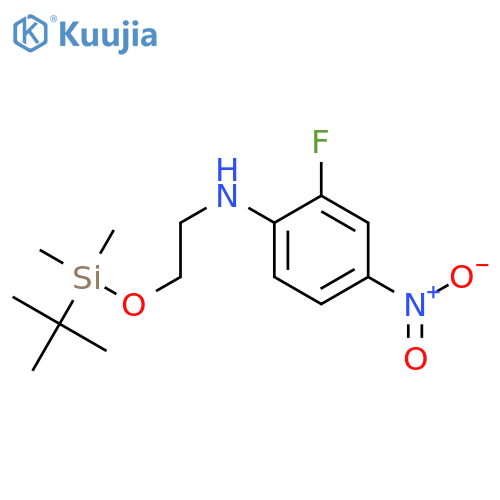 N-2-(1,1-Dimethylethyl)dimethylsilyloxyethyl-2-fluoro-4-nitro-benzenamine structure