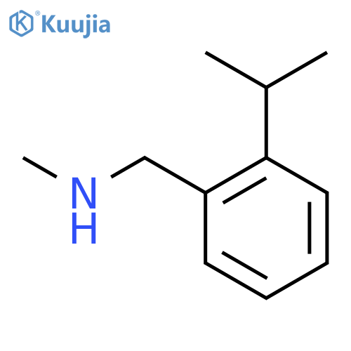 methyl({2-(propan-2-yl)phenylmethyl})amine structure