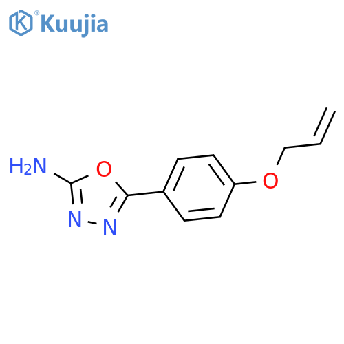 5-[4-(allyloxy)phenyl]-1,3,4-oxadiazol-2-amine structure