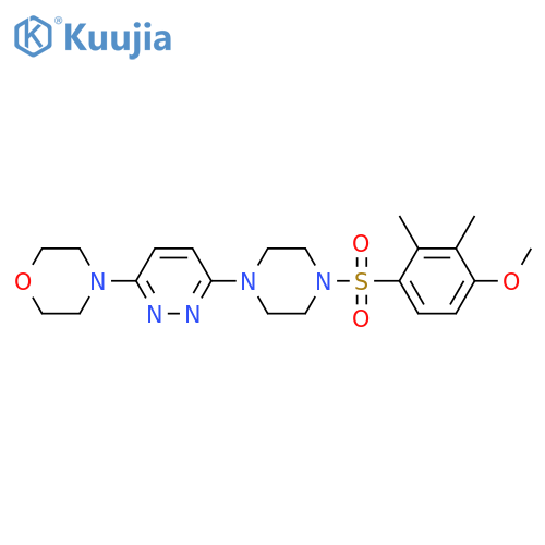 4-{6-[4-(4-methoxy-2,3-dimethylbenzenesulfonyl)piperazin-1-yl]pyridazin-3-yl}morpholine structure