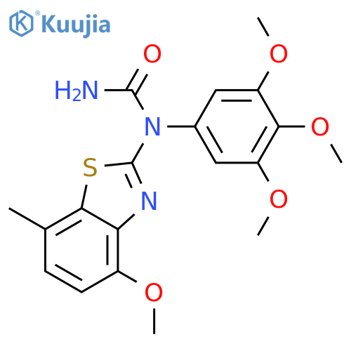 3-(4-methoxy-7-methyl-1,3-benzothiazol-2-yl)-1-(3,4,5-trimethoxyphenyl)urea structure