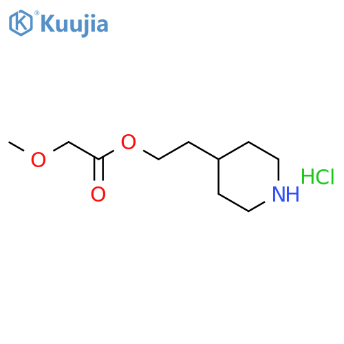 2-(4-Piperidinyl)ethyl 2-methoxyacetatehydrochloride structure