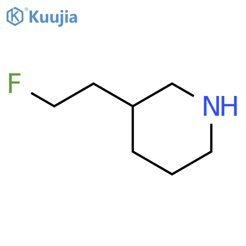 3-(2-Fluoroethyl)piperidine structure