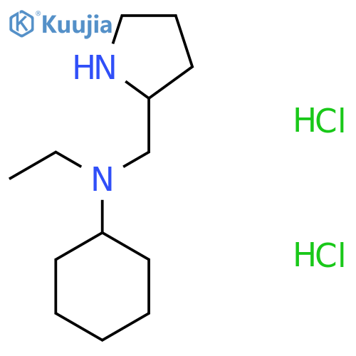 N-Ethyl-N-(2-pyrrolidinylmethyl)cyclohexanaminedihydrochloride structure