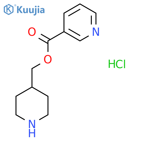 4-Piperidinylmethyl nicotinate hydrochloride structure