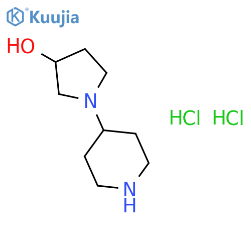 1-(piperidin-4-yl)pyrrolidin-3-ol dihydrochloride structure