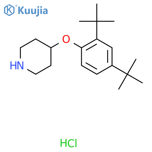 4-2,4-Di(tert-butyl)phenoxypiperidinehydrochloride structure