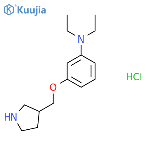 N,N-Diethyl-3-(3-pyrrolidinylmethoxy)anilinehydrochloride structure