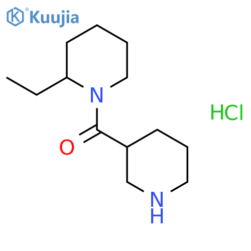 (2-Ethyl-1-piperidinyl)(3-piperidinyl)methanonehydrochloride structure