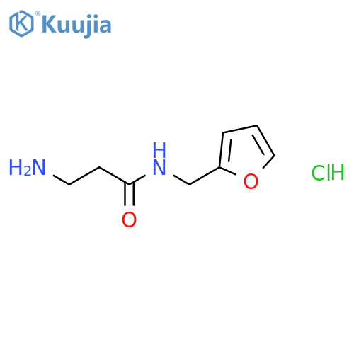 3-Amino-N-(2-furylmethyl)propanamide hydrochloride structure