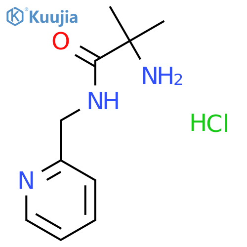 2-Amino-2-methyl-N-(2-pyridinylmethyl)propanamide hydrochloride structure