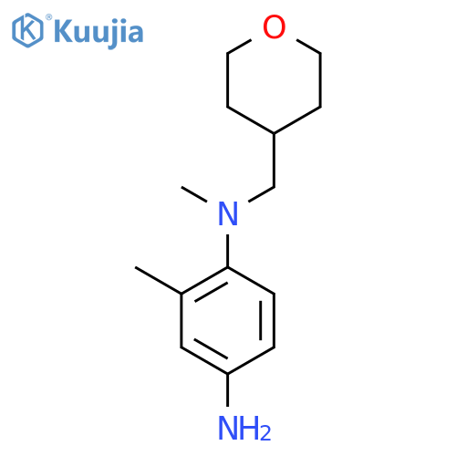 1-N,2-Dimethyl-1-N-(oxan-4-ylmethyl)benzene-1,4-diamine structure