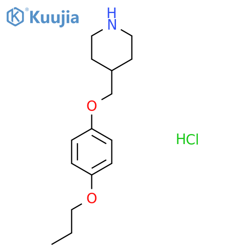 4-(4-Propoxyphenoxy)methylpiperidinehydrochloride structure