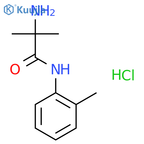 2-Amino-2-methyl-N-(2-methylphenyl)propanamide hydrochloride structure