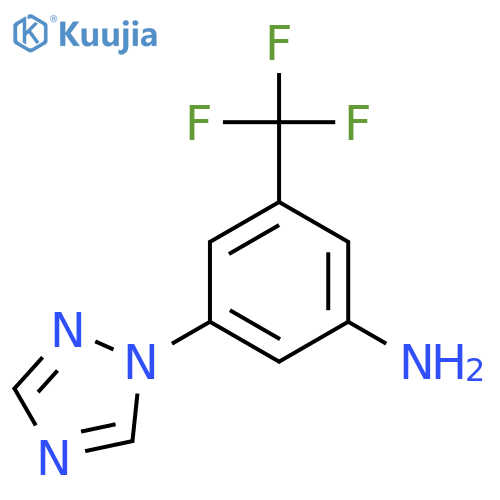3-(1H-1,2,4-Triazol-1-YL)-5-(trifluoromethyl)aniline structure
