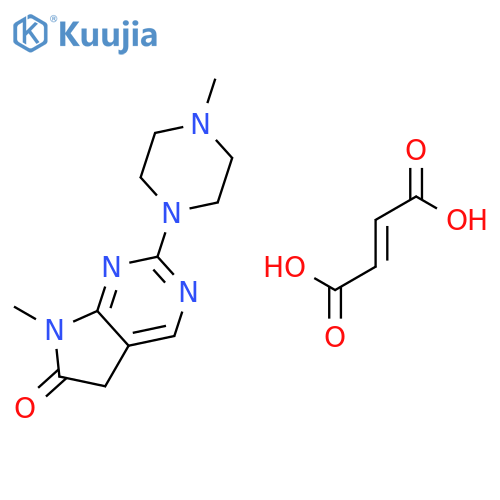 but-2-enedioic acid; 9-methyl-3-(4-methylpiperazin-1-yl)-2,4,9-triazabicyclo[4.3.0]nona-1,3,5-trien-8-one structure