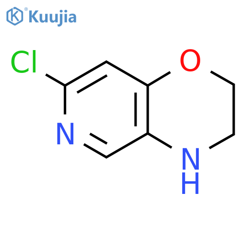 7-Chloro-3,4-dihydro-2H-pyrido[4,3-b][1,4]oxazine structure