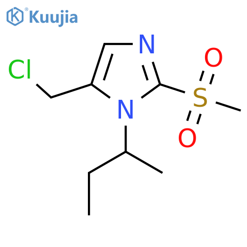 1-(Butan-2-yl)-5-(chloromethyl)-2-methanesulfonyl-1H-imidazole structure