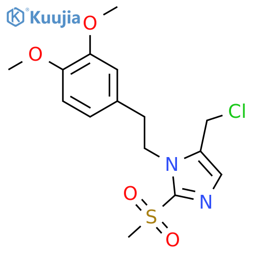 5-(Chloromethyl)-1-[2-(3,4-dimethoxyphenyl)ethyl]-2-methanesulfonyl-1H-imidazole structure