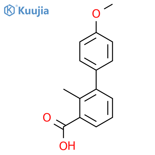 3-(4-Methoxyphenyl)-2-methylbenzoic acid structure