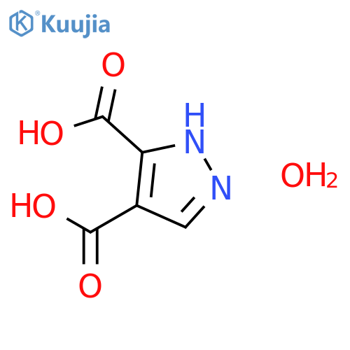 1H-Pyrazole-4,5-dicarboxylic acid hydrate structure